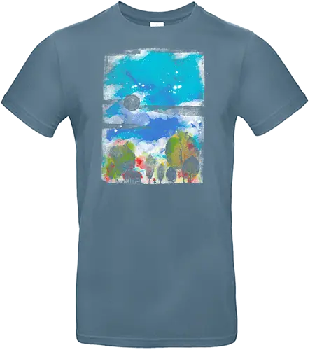 Little house in the woods - kunst, woods, art, house, watercolor - Standard T-Shirt