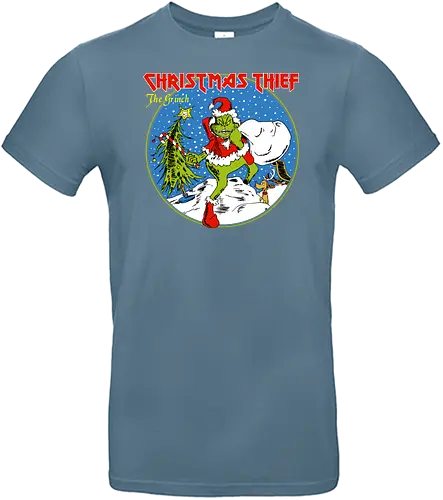 Christmas Thief - christmas, grinch, iron, Maiden, metal, Metalshirts, weihnachten - Standard T-Shirt