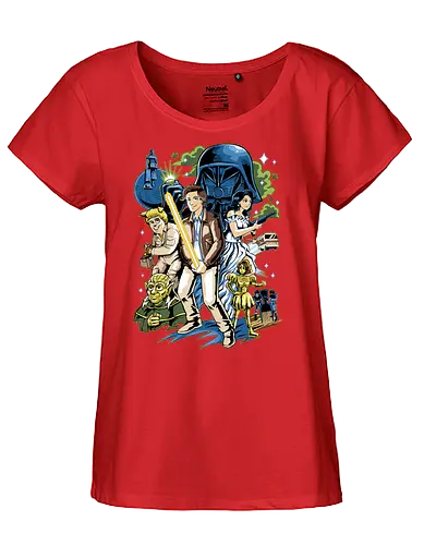 Crazy Space - space opera, space, space balls, möter - Fairtrade Girl Shirt