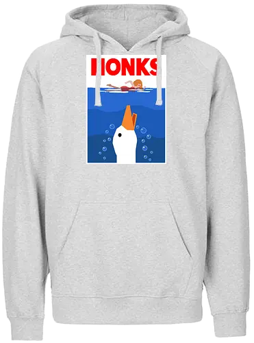 HONKS - Honk, Untitled Goose Game, goose, jaws, der weiße hai, movie, mashup, horror - Fairtrade Hoodie