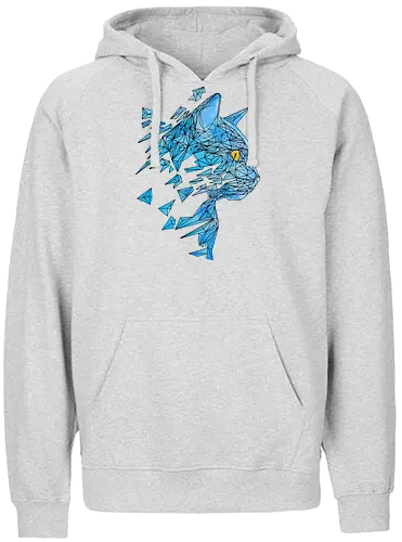 polycat - katze, cat, kunst, art - Fairtrade Hoodie