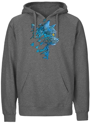 polycat - katze, cat, kunst, art - Fairtrade Hoodie