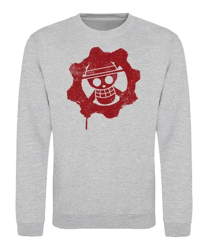 Pirates of War - ruffy, luffy, anime, manga, pirate king, pirates, piraten, gow, grs of war - Sweatshirt