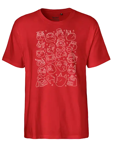 The Town Gang - animal, Crossing, isabelle, Horizons, Lf - Fairtrade T-Shirt
