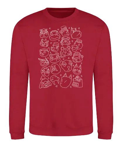 The Town Gang - animal, Crossing, isabelle, Horizons, Lf - Sweatshirt