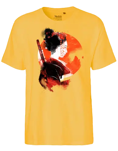 Lady assassin - japan, geisha, Assassin, ninja, shinobi, nippon, art, kunst, sumi-e - Fairtrade T-Shirt