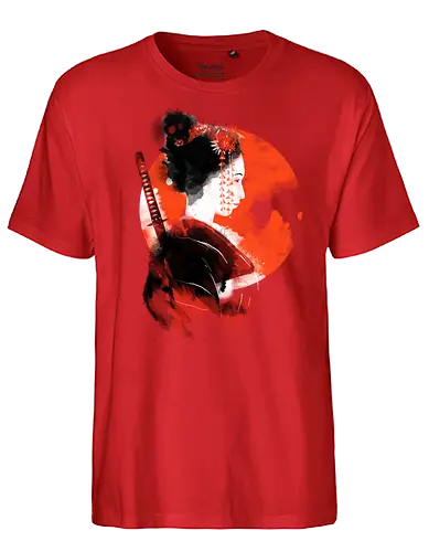 Lady assassin - japan, geisha, Assassin, ninja, shinobi, nippon, art, kunst, sumi-e - Fairtrade T-Shirt