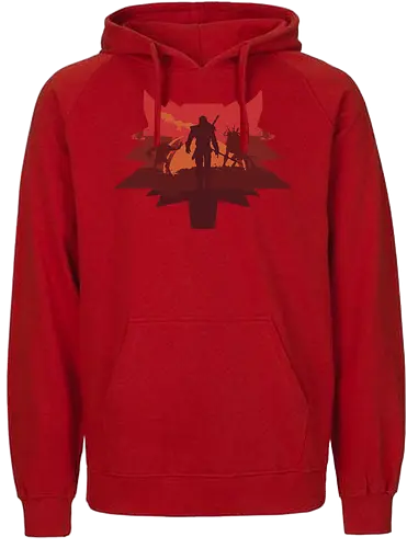 White Wolf - witcher, the witcher, assassin of kings, wild hunt - Fairtrade Hoodie