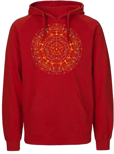 neural mandal - art, kunst, Mandala, Neural Net - Fairtrade Hoodie