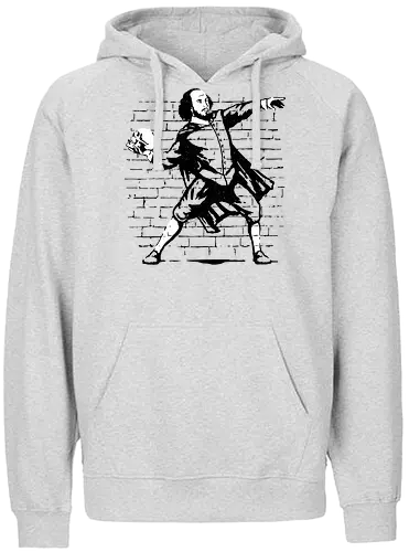 The Poet - banksy, graffiti, Streetart, hamlet, shakespre - Fairtrade Hoodie