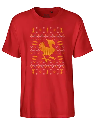 Kweh Christmas - ff7, fantasy, gaming, final, ff8, ff9, ff15, ff, weihnachten, christmas, Kweh, Ugly christmas sweater - Fairtrade T-Shirt