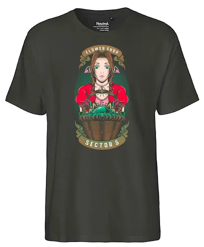 Flower Shop - gaming, game, ff7, ff, final, fantasy, classic game, sector 5 - Fairtrade T-Shirt