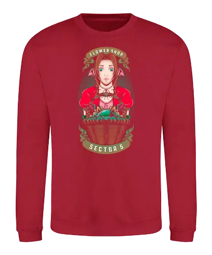 Flower Shop - gaming, game, ff7, ff, final, fantasy, classic game, sector 5 - Sweatshirt
