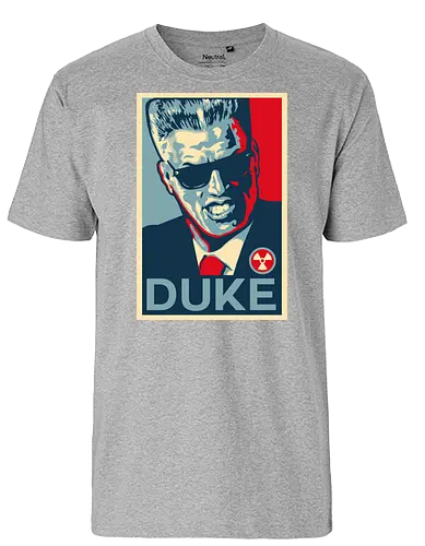 Duke - vote, nukem - Fairtrade T-Shirt