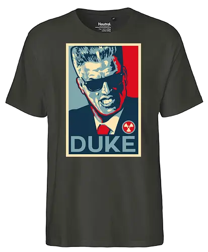 Duke - vote, nukem - Fairtrade T-Shirt