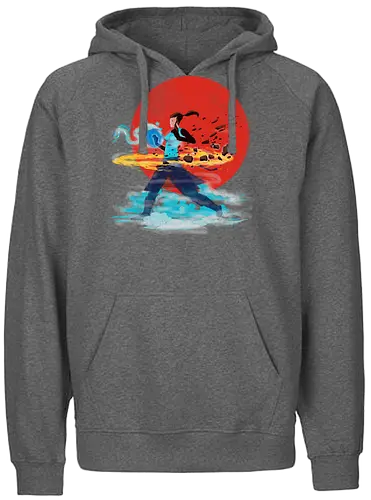 4 powers - anime, manga, japan, element, Elemental, wind, fire, air, rth - Fairtrade Hoodie