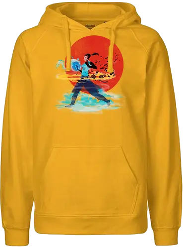 4 powers - anime, manga, japan, element, Elemental, wind, fire, air, rth - Fairtrade Hoodie