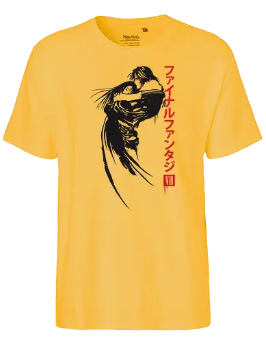 Squall & Rinoa - Sqall, Rinoa, ff8, fantasy, final, Ffviii, Romance, jrpg - Fairtrade T-Shirt