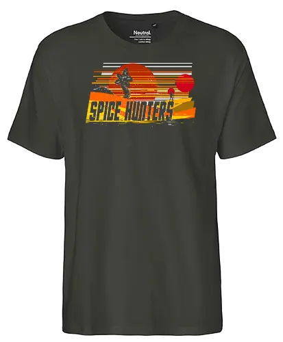 Spice hunters - scifi, spice, arrakis, Sandworm - Fairtrade T-Shirt