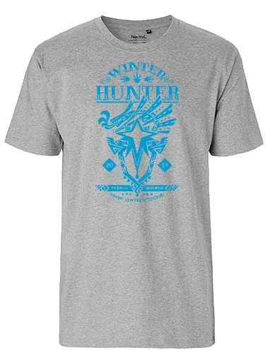Winter Hunter - monster, hunter, Iceborne, world, Videgames, loot, Grind - Fairtrade T-Shirt