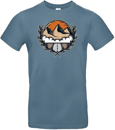 Mountain Laurel Wreath - nature, mountains, Road, crest - Standard T-Shirt
