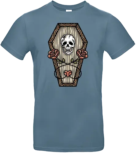 Dead Love Roses Skull Tattoo Art - tattoo, Coffin, Sarg, Horro, rockabilly - Standard T-Shirt