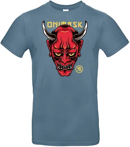 Japanese Oni Mask Tattoo Art Style - japan, nippon, tattoo, art, kunst, oni - Standard T-Shirt