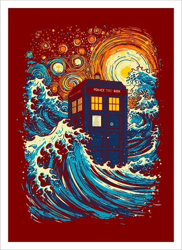 The great kanagawa wave and the blue box