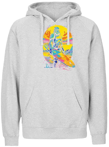 Clone side of the beach - summer, sommer, holidays, space opera - Fairtrade Hoodie