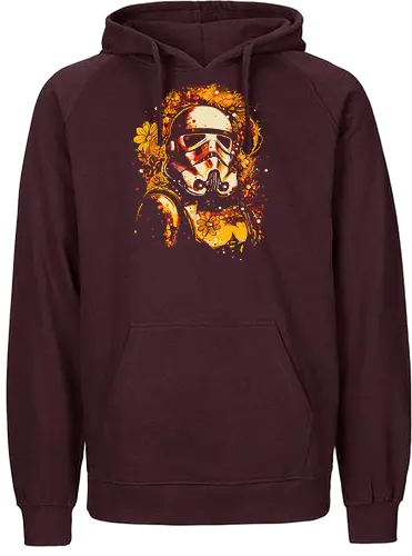 flower trooper - herbst, fall, blumen, space opera - Fairtrade Hoodie