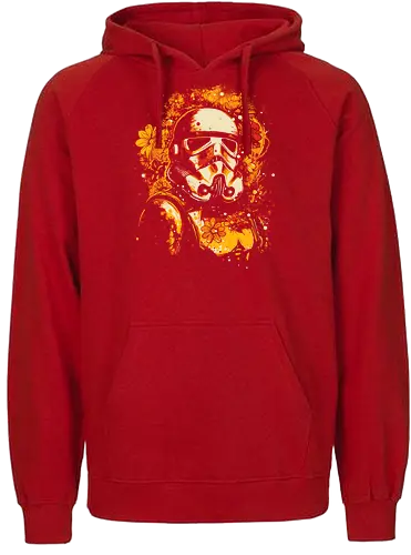 flower trooper - herbst, fall, blumen, space opera - Fairtrade Hoodie