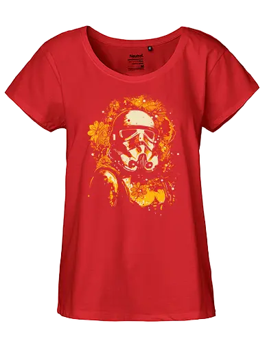 flower trooper - herbst, fall, blumen, space opera - Fairtrade Girl Shirt