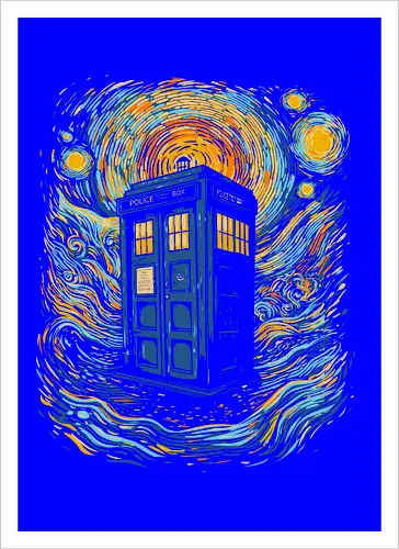 starry blue box