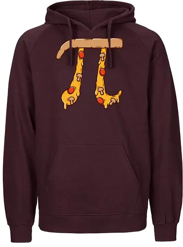 Pi-zza - food, Pi, Pie, pizza, essen, fun, Math, science - Fairtrade Hoodie