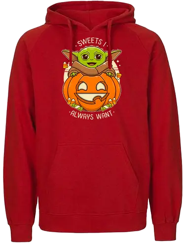 Sweets I Always Want - halloween, scifi, pumpkin, mashup - Fairtrade Hoodie