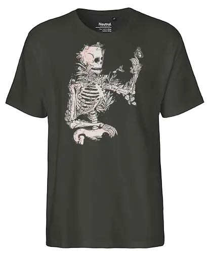 The inner gardener - plants, love, skeleton - Fairtrade T-Shirt