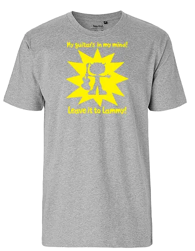 My guitar is in my mind - gaming, music, Lammy - Fairtrade T-Shirt