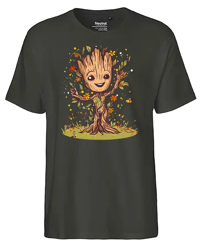 I am spring - spring, tree, comic - Fairtrade T-Shirt