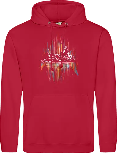 Borlis road - aurora, mountain - Standard Hoodie