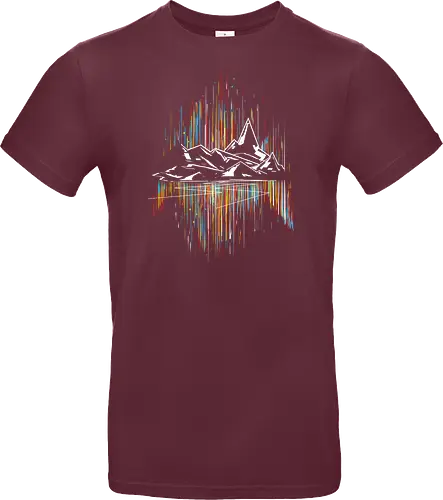 Borlis road - aurora, mountain - Standard T-Shirt