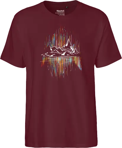 Borlis road - aurora, mountain - Fairtrade T-Shirt