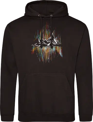 Borlis road - aurora, mountain - Standard Hoodie