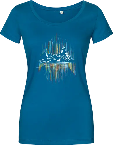 Borlis road - aurora, mountain - Women T-Shirt