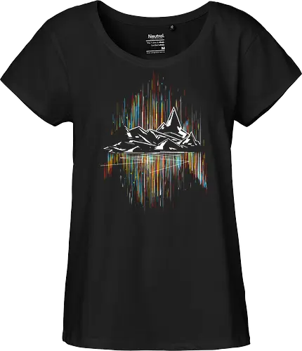 Borlis road - aurora, mountain - Fairtrade Girl Shirt
