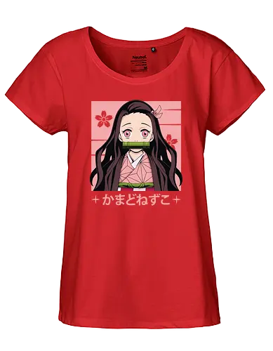 Nezuko - anime, Slayer, Nezuko - Fairtrade Girl Shirt
