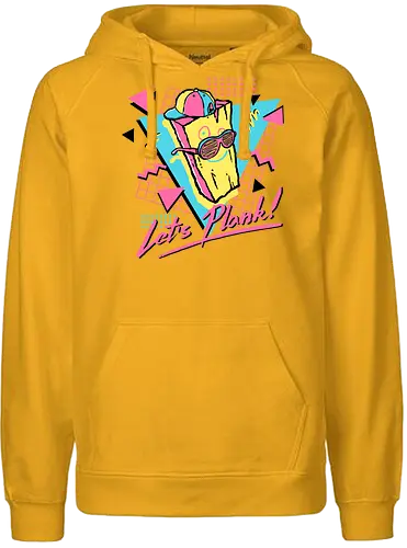Lets Plank - Plank, wood, retro, holz - Fairtrade Hoodie