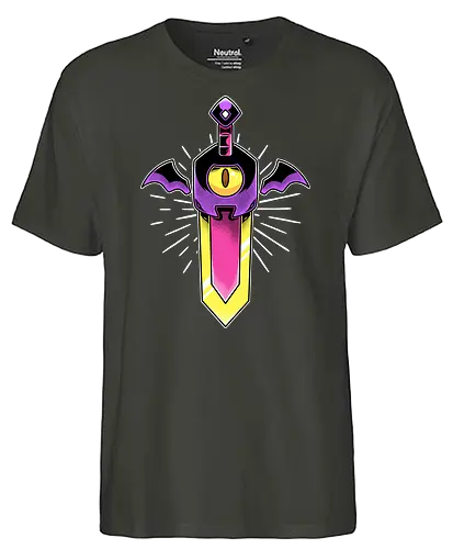 Possessed Sword - gaming, sword, schwert, posessed - Fairtrade T-Shirt