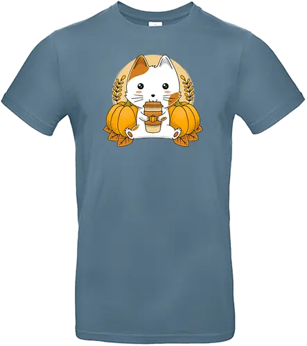 Cautumn Lover - fall, herbst, halloween, Pumpkin Spice, cat, katze, neko, cute, kawaii, sus - Standard T-Shirt
