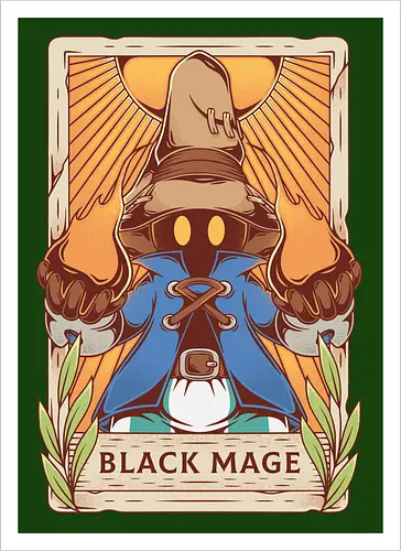 Black Mage Tarot Card