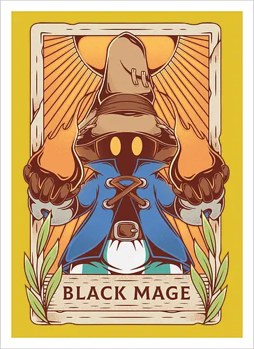 Black Mage Tarot Card